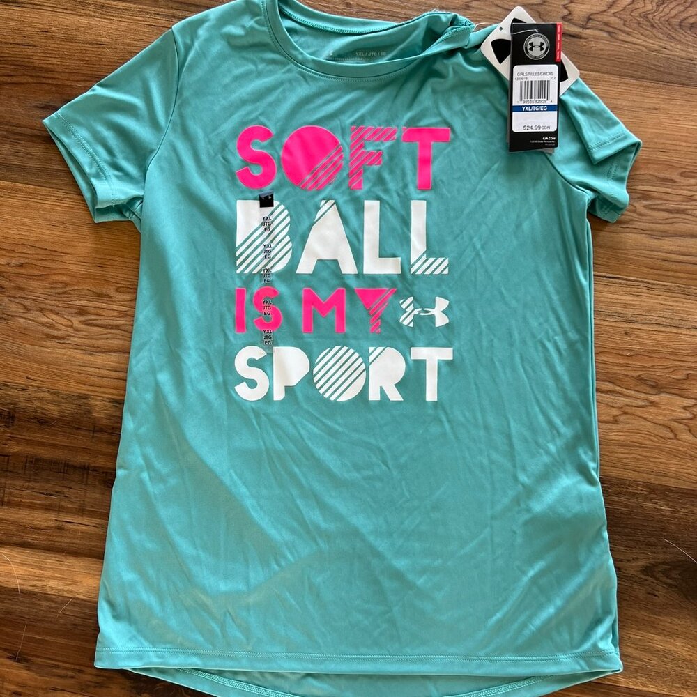 (Sold) Girls Under Armour Athletic Shirt-new